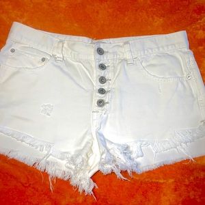 Free People Mid-Rise Cut Off Shorts